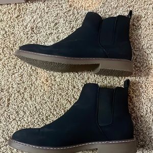black slip on boot